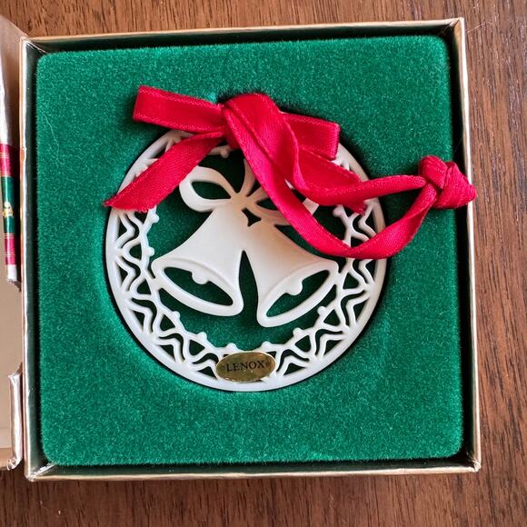 Lenox Other - Vintage Lenox Porcelain Yuletide Collection Christmas Bells Ornament New